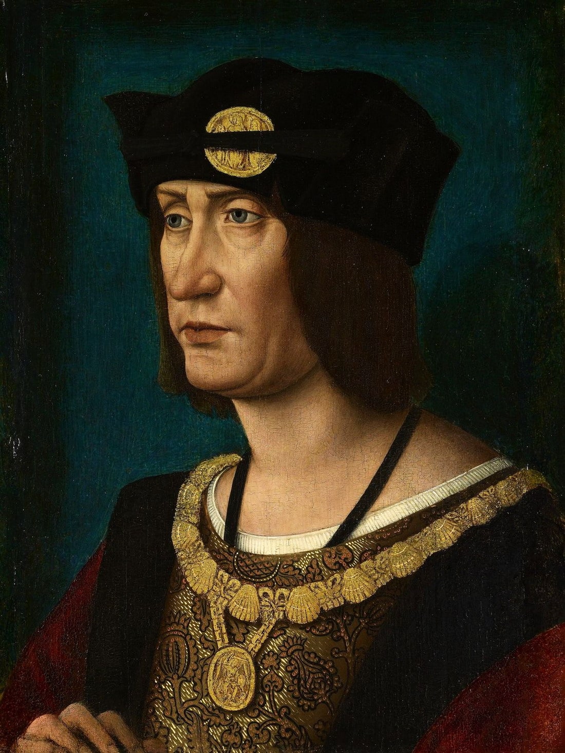 Jean Perréal o de Paris (1455/1460-1530), “Luigi XII re di Francia”, 1514, olio su tela. Windsor (Berkshire, Sud-Est – Inghilterra, Regno Unito), Collection of Her Majesty the Queen